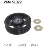 SKF Umlenk-/Führungsrolle, Keilrippenriemen